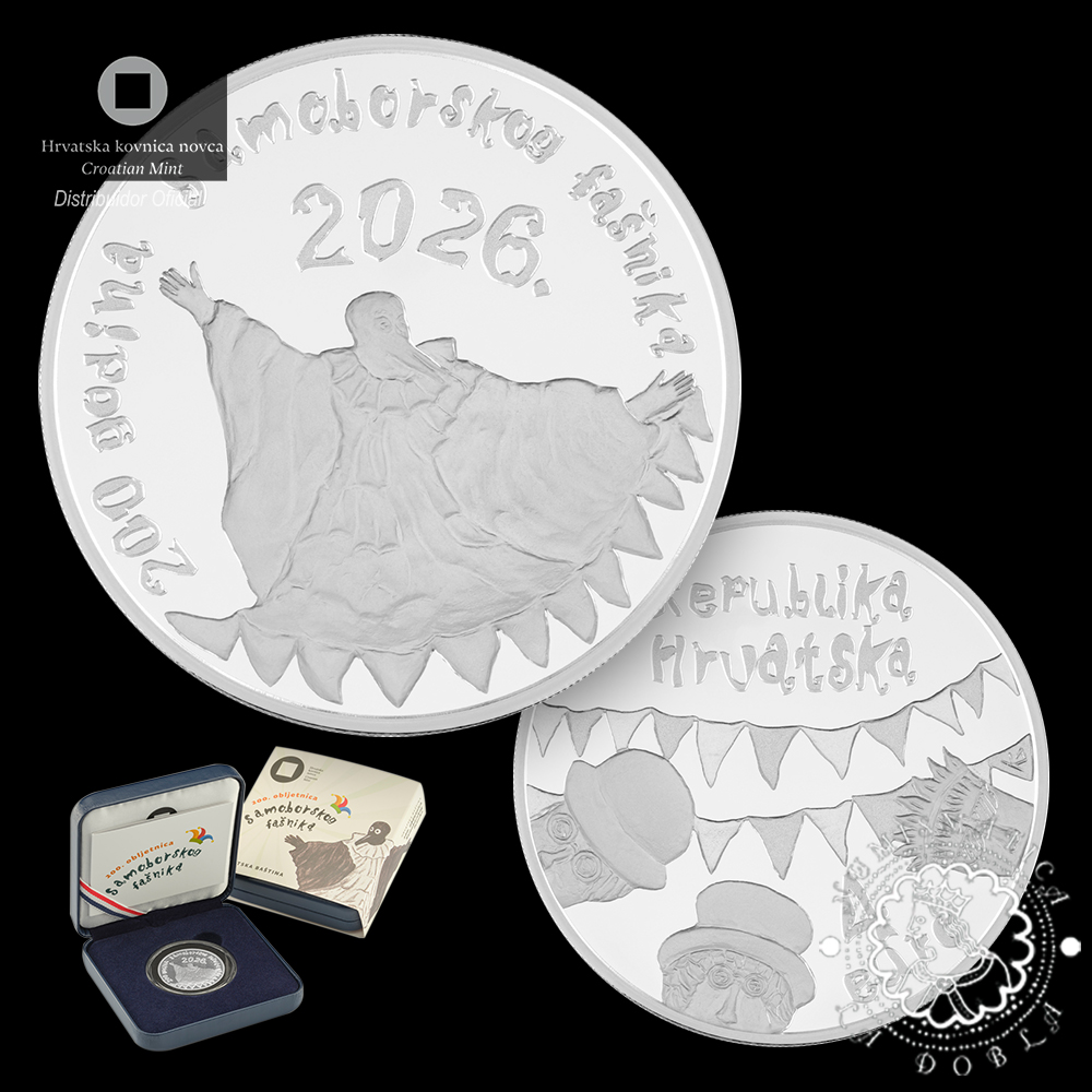 2026 - 4 EURO Plata BU - Carnaval de Samobor - CROACIA (PRE-VENTA)