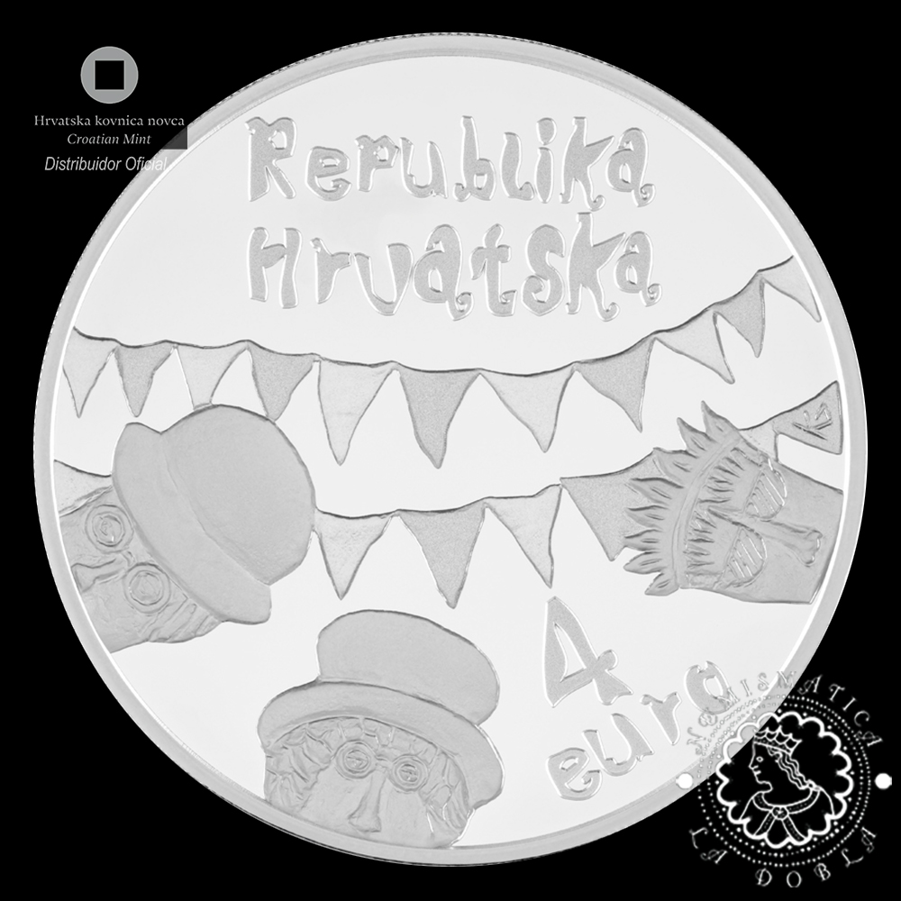 2026 - 4 EURO Plata BU - Carnaval de Samobor - CROACIA (PRE-VENTA)
