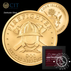 2026 - 10 DOLLARS Oro PROOF - First Responders - Firefighter - CIT
